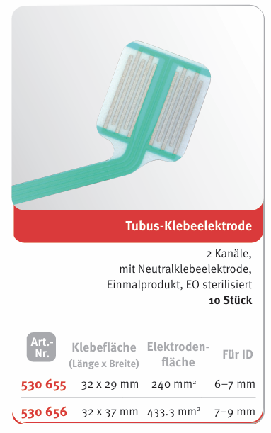 Tube Adhesive Electrode